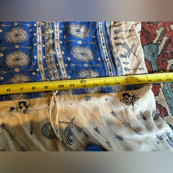 Spell & the Gypsy Coyote blue players tunic play dress L converted - Picture 8 of 10